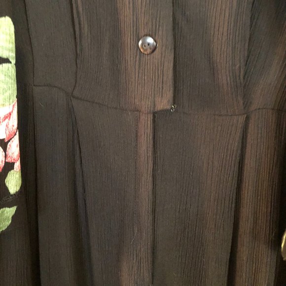 Jamie Brooke black and floral jumpsuit Size 16 - Picture 8 of 11